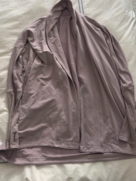 lululemon athletica Sweaters - lululemon athletica Open-Front Lightweight Jacket in Dusty Mauve
